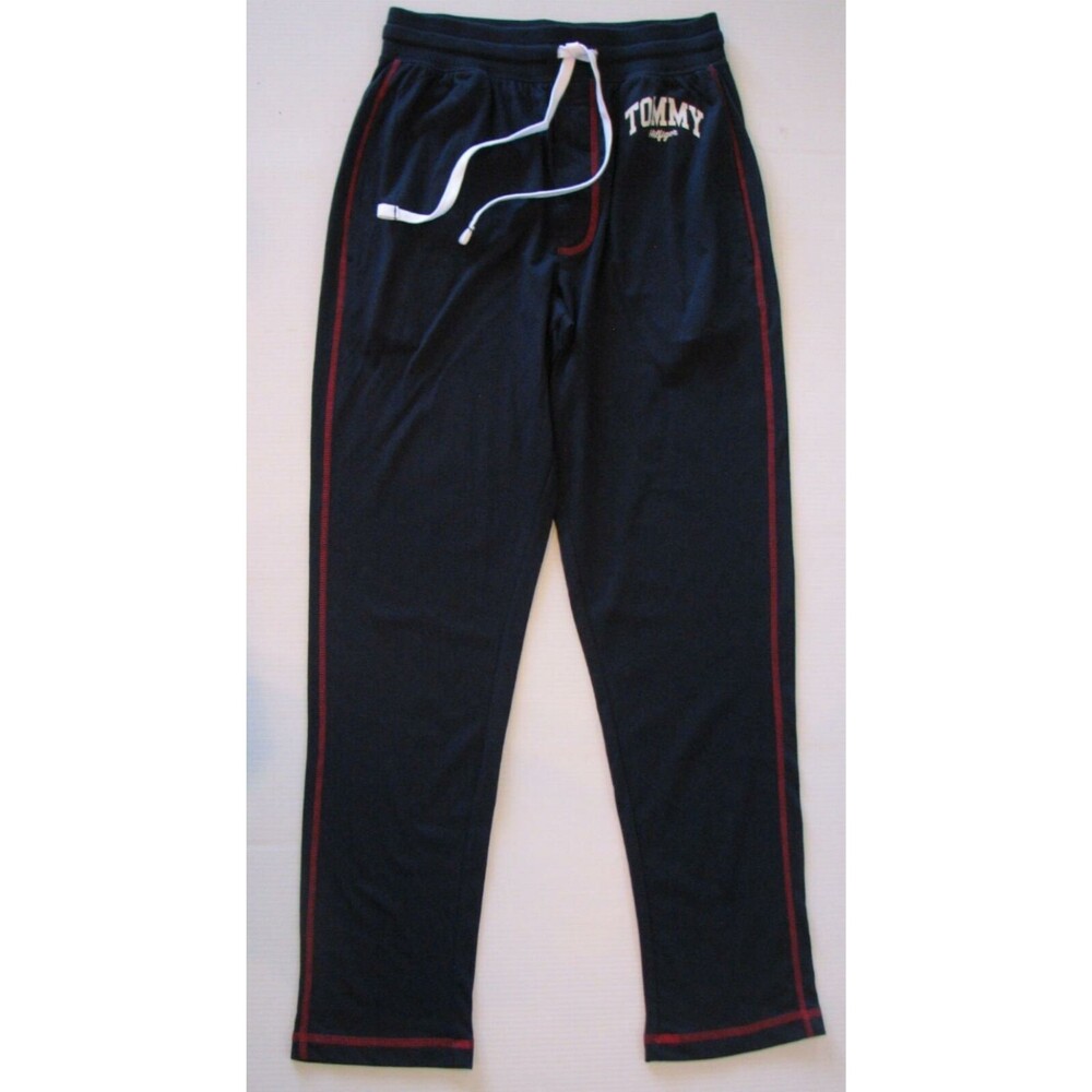Tommy Hilfiger Men's S Navy Blue Soft Knit Cotton Lounge Dorm Sleep Pajama Pants